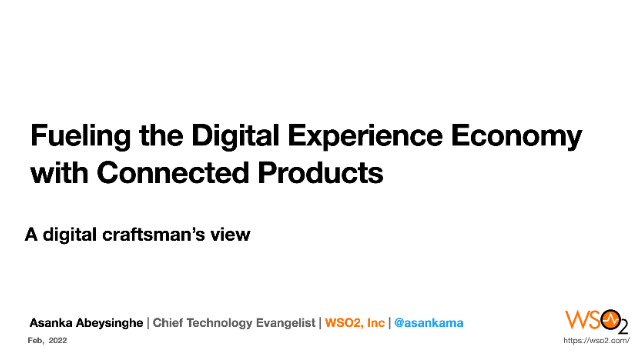 Fuelling the Digital Experience Economy with Connected Products