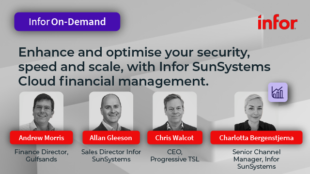 Boost security, speed and scale with Infor SunSystems Cloud financial ...