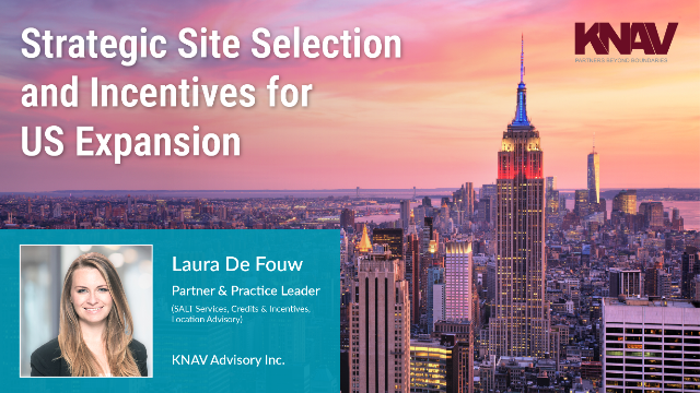 Strategic Site Selection and Incentives for US Expansion