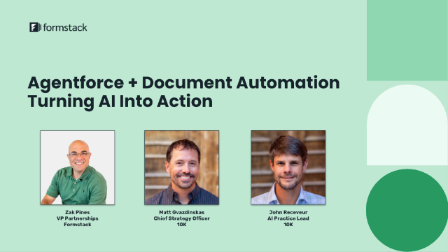 Turning AI into Action: Agentforce + Document Automation