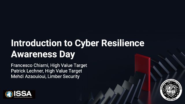 Introduction to the Cyber Resilience Awareness Day