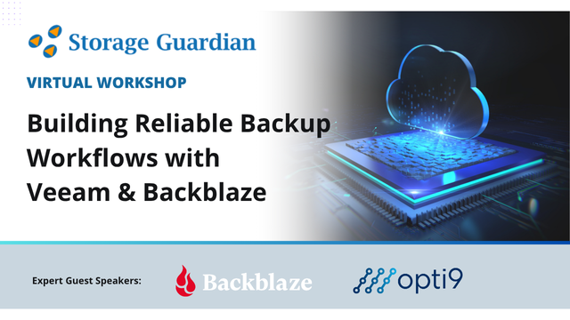 Workshop: Building Reliable Backup Workflows using Veeam and Backblaze