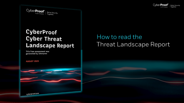 Cyberproof Template Get a Self-Guided Cyber Threat Landscape Assessment