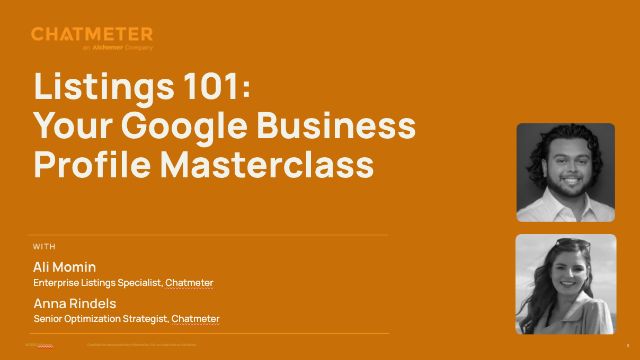 Listings 101: Your Google Business Profile Masterclass