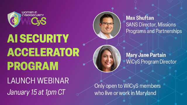 WiCyS AI Accelerator Program Launch Webinar