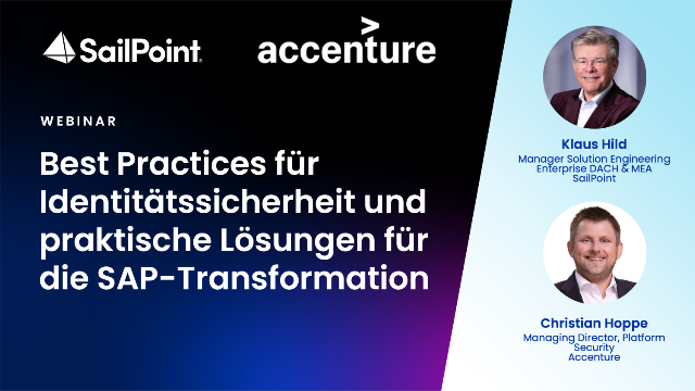 Best Practices für Identitätssicherheit und praktische Lösungen für die SAP-Transformation