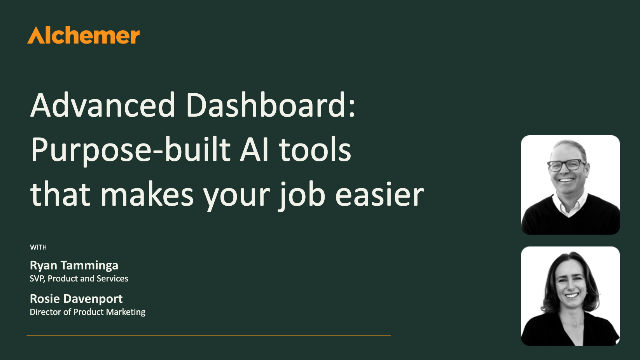 Advanced Dashboard:  See how purpose-built AI tools make your job (and outcomes) easier (APAC)