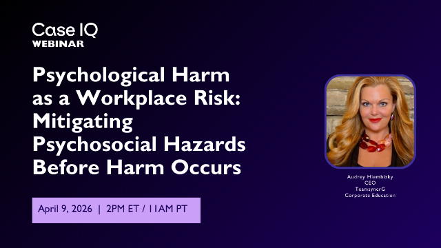 Psychological Harm as a Workplace Risk: Mitigating Psychosocial Hazards Before Harm Occurs