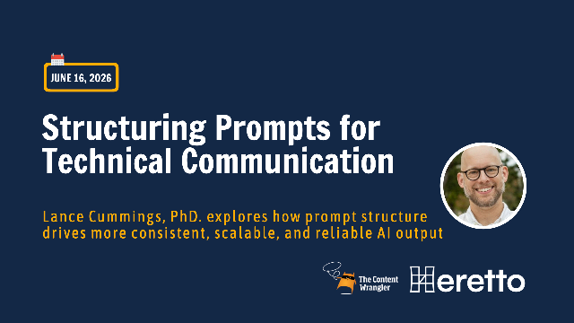 Structuring Prompts for Technical Communication