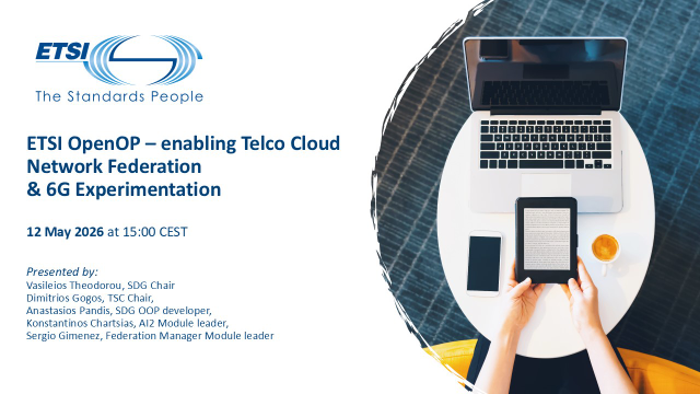 ETSI OpenOP – enabling Telco Cloud Network Federation & 6G Experimentation