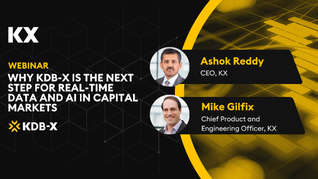 Why KDB-X is the next step for real-time data and AI in capital markets