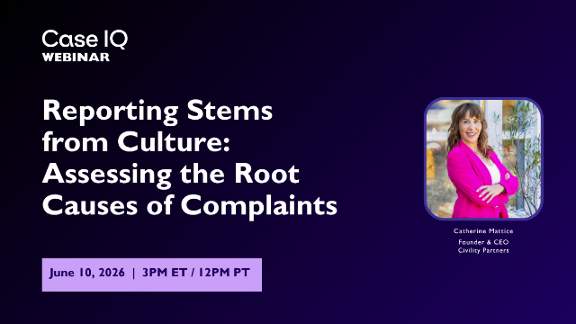 Reporting Stems from Culture: Assessing the Root Causes of Complaints