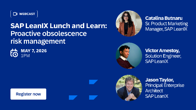 SAP LeanIX Lunch and Learn: Proactive Obsolescence Risk Management