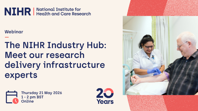 The NIHR Industry Hub: Meet our research delivery infrastructure experts