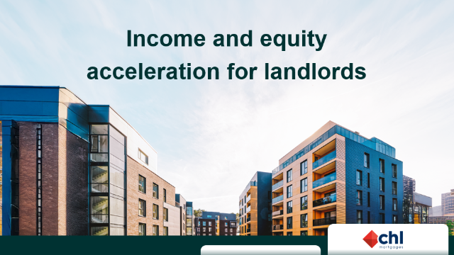 Income and equity acceleration for landlords