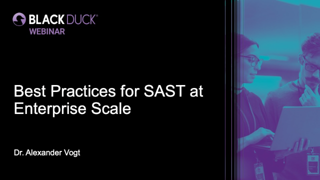 Best Practices for SAST at Enterprise Scale