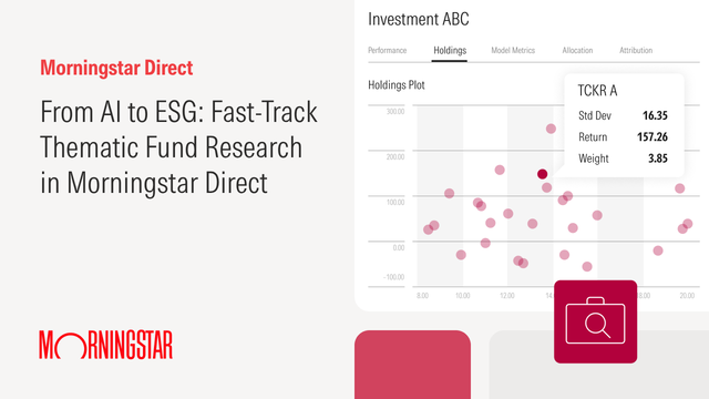 From AI to ESG: Fast-Track Thematic Fund Research in Morningstar Direct