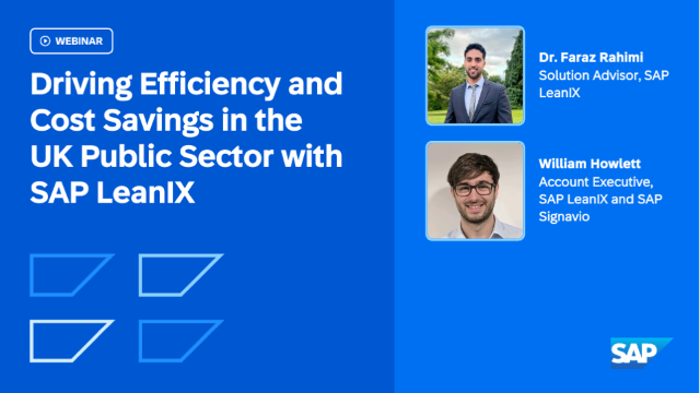 Driving Efficiency and Cost Savings in the UK Public Sector with SAP LeanIX