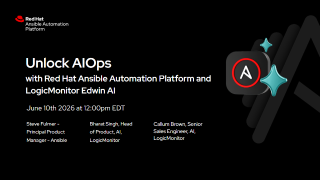 Unlock AIOps with Red Hat Ansible Automation Platform and LogicMonitor Edwin AI