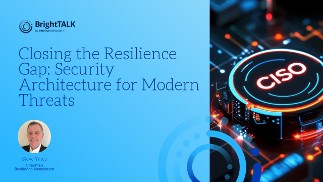 Closing the Resilience Gap: Security Architecture for Modern Threats