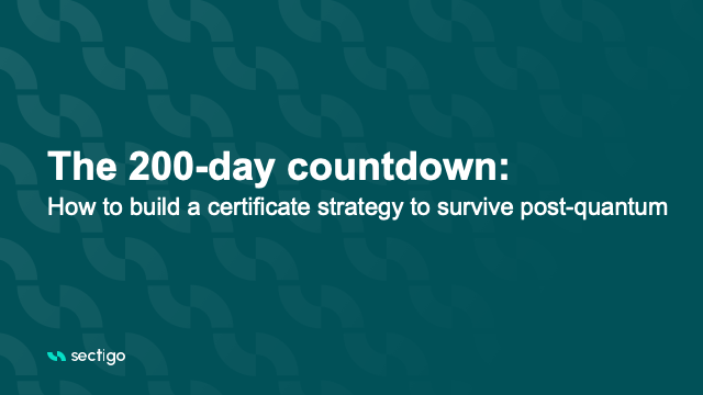 The 200-day countdown: How to build a certificate strategy to survive post-quantum