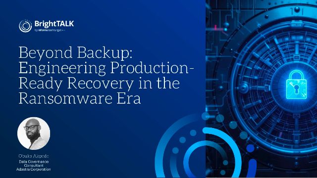 Beyond Backup: Engineering Production-Ready Recovery&hellip;