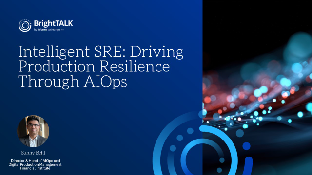Intelligent SRE: Driving Production Resilience through AIOps
