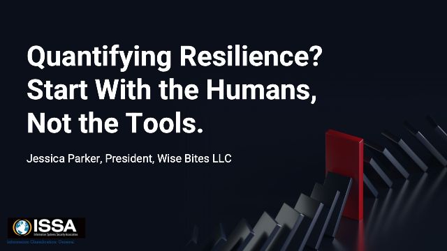 Quantifying Resilience? Start With the&hellip;