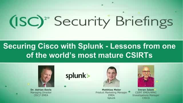 Comprehensive Cyber Security Incident Response CISCO Splunk