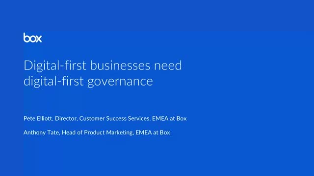Digital First Governance Data Protection For The Digital Age