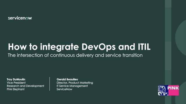 Itil Devops Integration How to integrate DevOps and ITIL