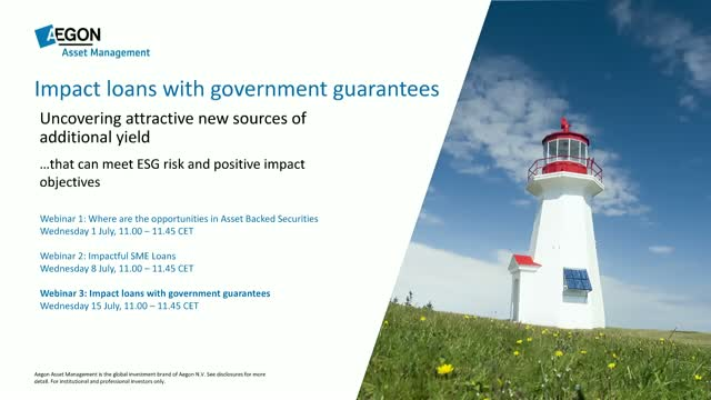 Aegon Asset Management Alternative Fixed Income series - Webinar 3