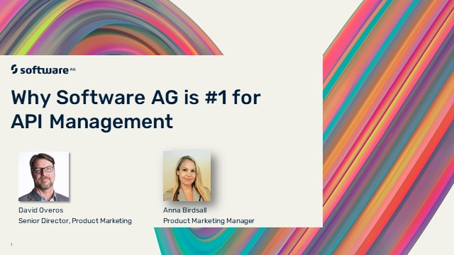 Why Software AG is #1 for API Management