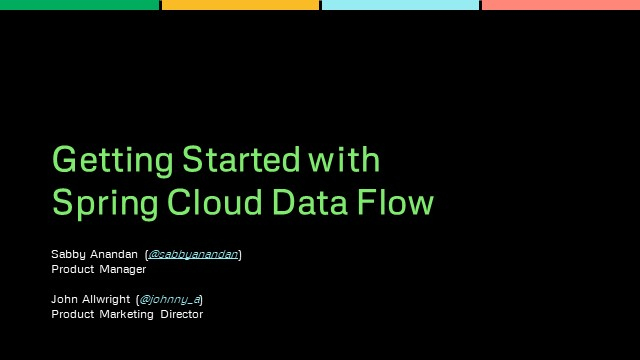 Getting started with Spring Cloud Data Flow for Kubernetes