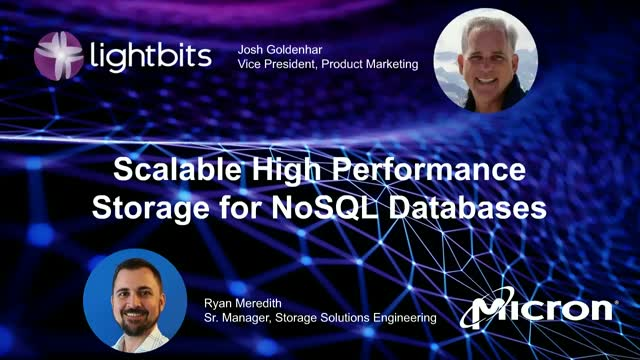 Scalable High Performance Storage For NoSQL Databases