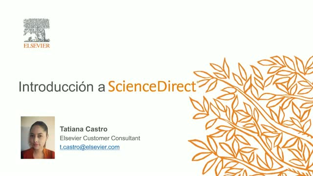Introducción a ScienceDirect