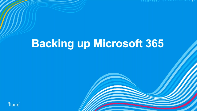 Demo: iland Secure Cloud Backup for Microsoft 365