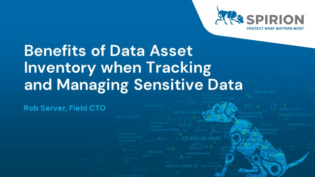 Benefits of Data Asset Inventory when Tracking and Managing Sensitive Data