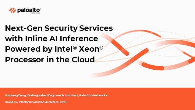 Next-Gen Security Services with Inline AI Inference