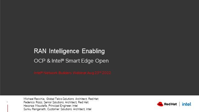 RAN Intelligence Enabling