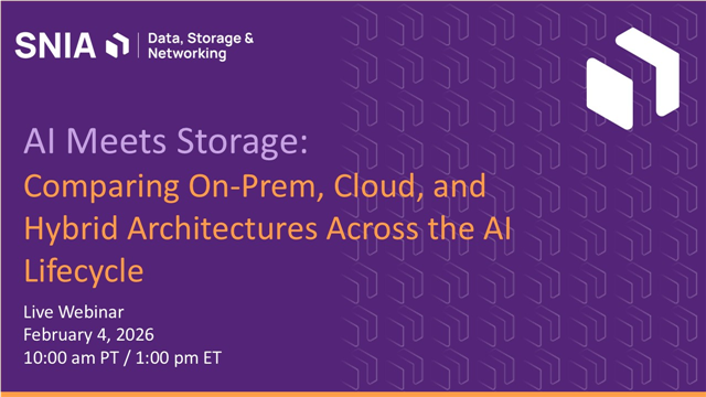 AI Meets Storage: Comparing On-Prem, Cloud, and Hybrid Architectures Across the AI Lifecycle