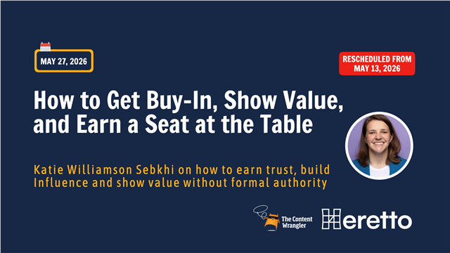 [Rescheduled from May 13] How to Get Buy-In, Show Value, and Earn a Seat at the Table