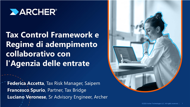 Tax Control Framework e Regime di adempimento collaborativo con l'Agenzia delle entrate