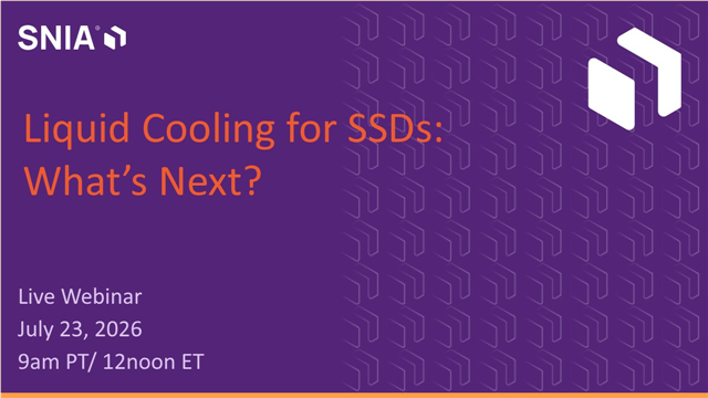 Liquid Cooling for SSDs: What’s Next?