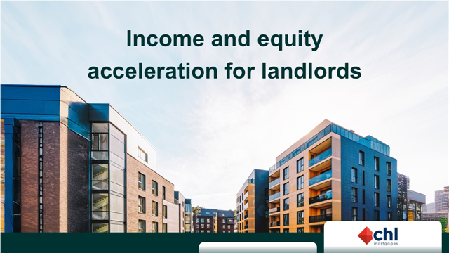 Income and equity acceleration for landlords