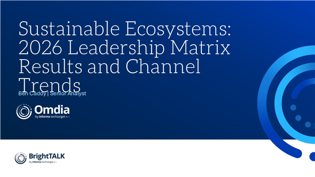 Omdia Global Sustainable Leadership Matrix